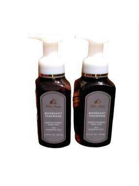 2 MAHOGANY TEAKWOOD GENTLE FOAMING HAND SOAPS
